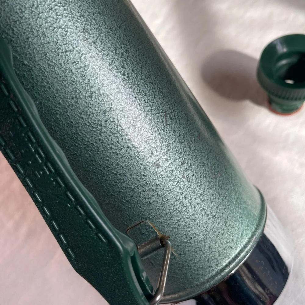 VTG Stanley Aladdin Green Thermos A-944DH  1 Quart  Made In USA Excellent Cond. - Picture 10 of 12